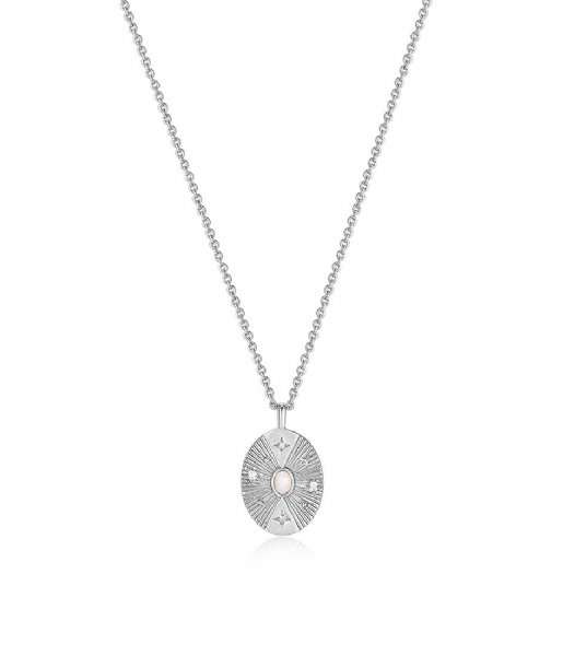 Ania Haie Necklace Scattered Stars Opal Disc Necklace Silver